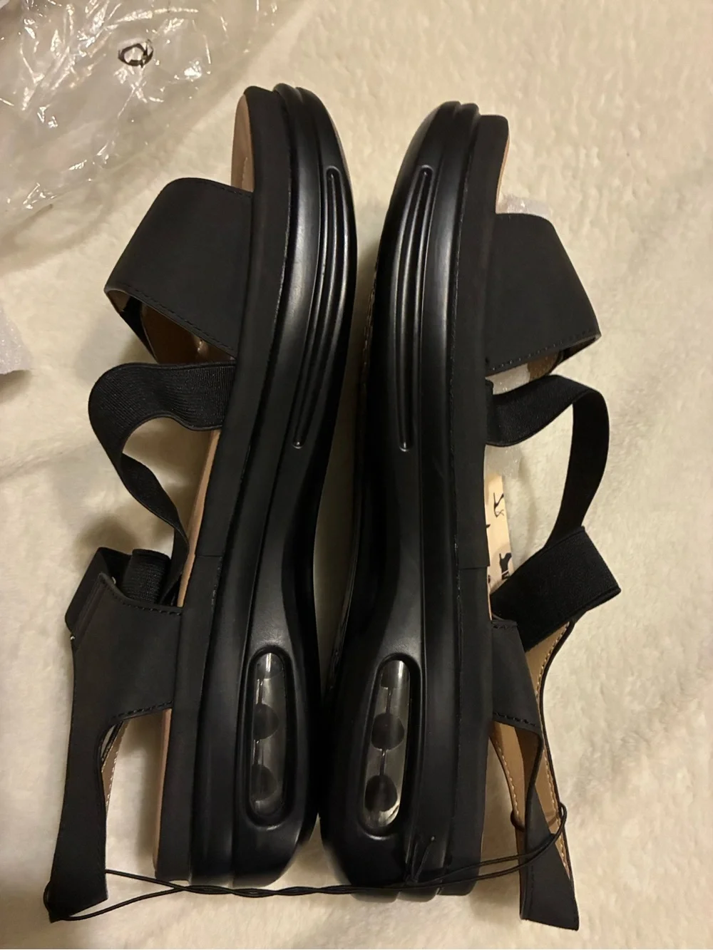 Pennysue women’s sandals slip resistant open toe black size 9.5